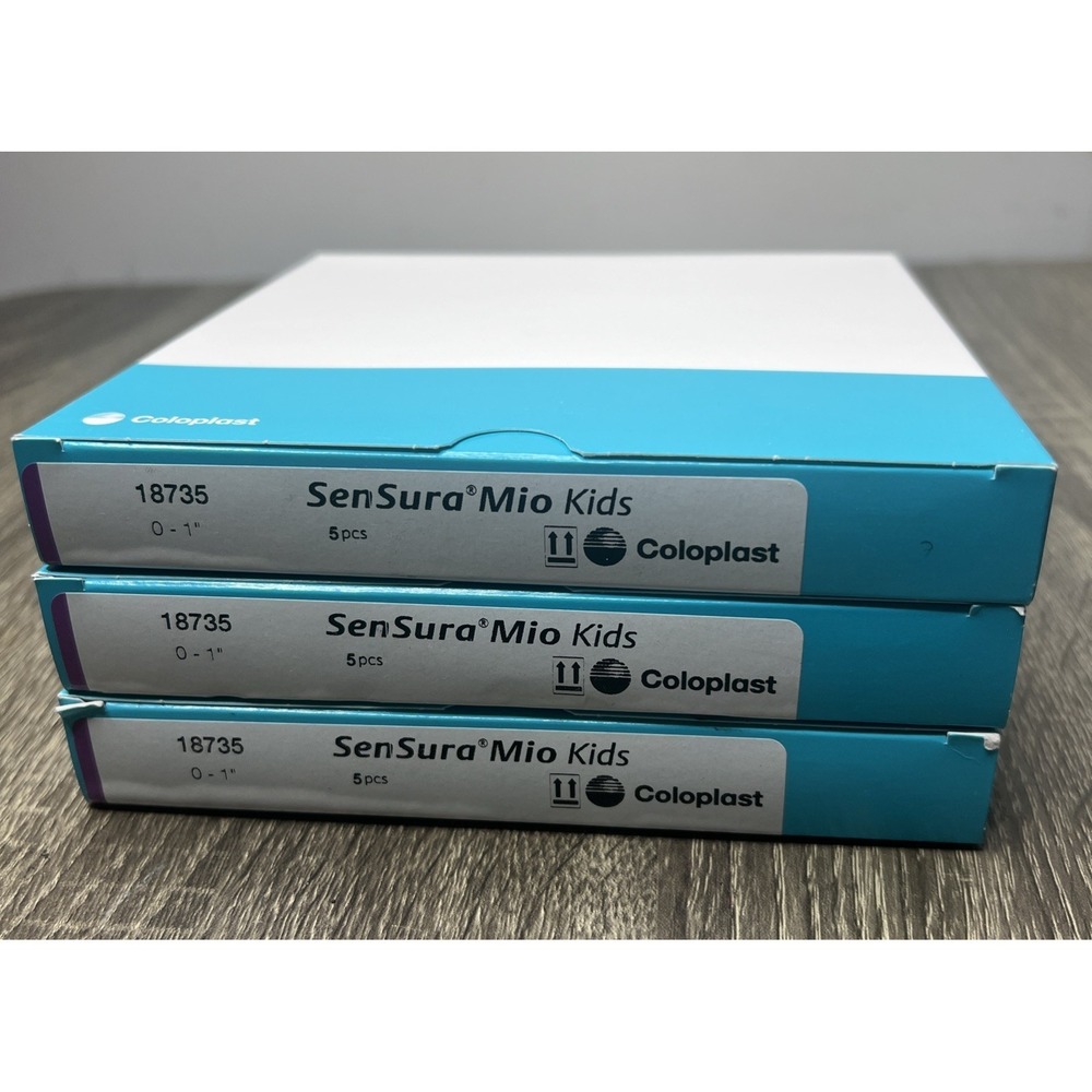 Lot Of 3 Boxes Coloplast 18735 SenSura® Mio Kids Ostomy Barrier 0"-1" Exp. 2027